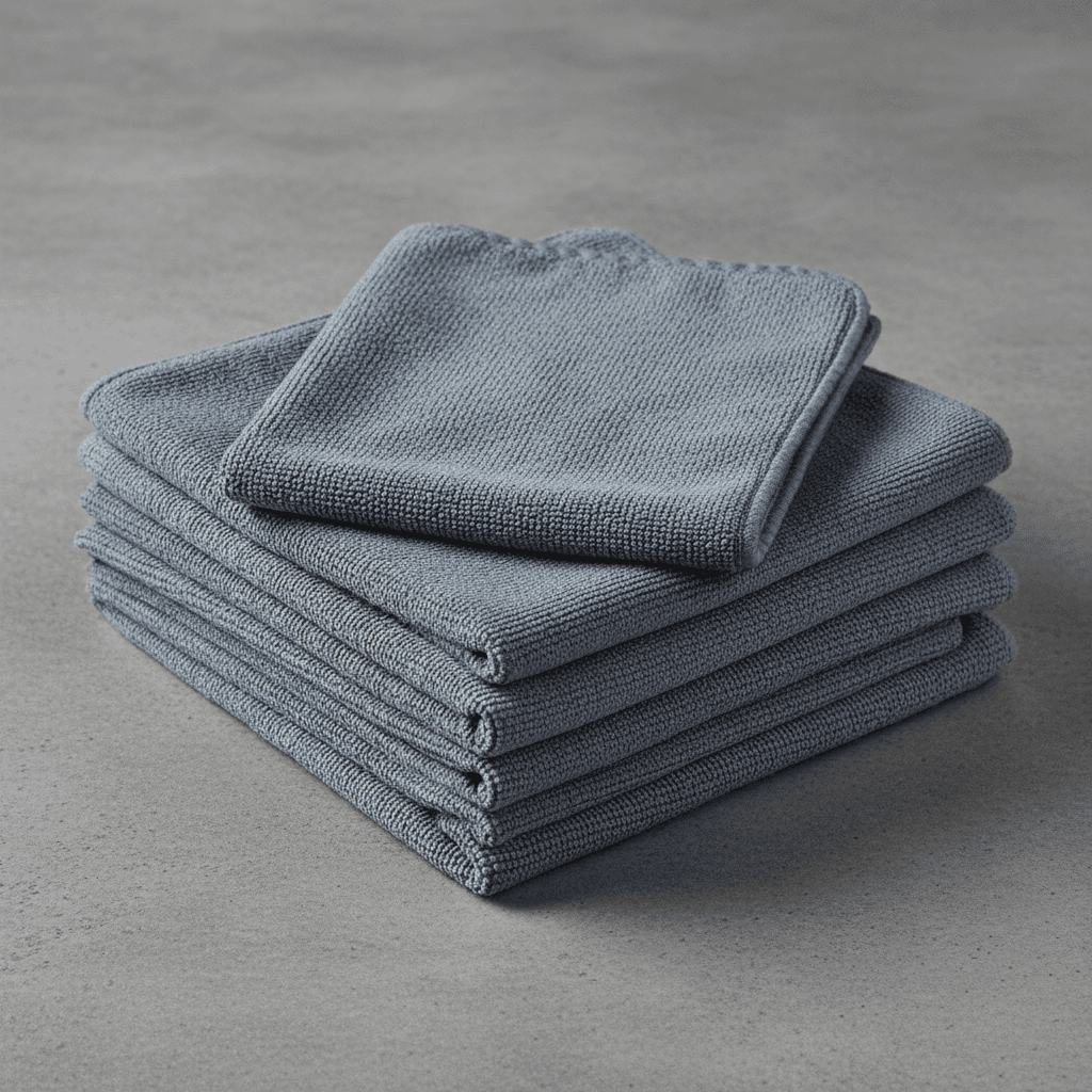Clean microfiber cloths